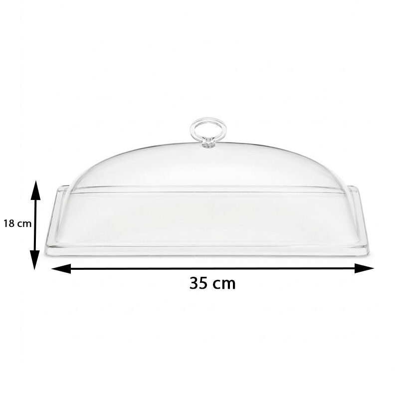Zicco K-2044 غطاء صينية أكريليك، 18 × 35 سم - Zicco