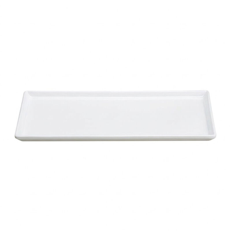 Zicco K-2044 Melamine Display Plate, 18x35 cm, White - Zicco