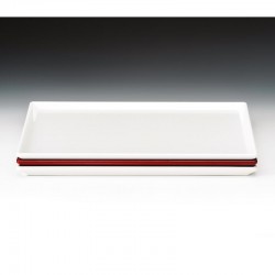 Zicco K-2045 Display Plate, Melamine, 25x35 cm, Red - 1