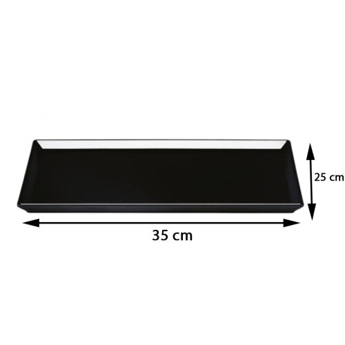 Zicco K-2045 Melamine Display Plate, 25x35 cm, Black - Zicco (1)