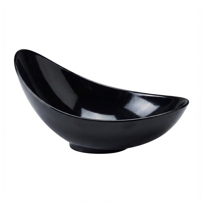 Zicco K-2048 وعاء عرض ميلامين، 36x22x11-17 سم، أسود - Zicco