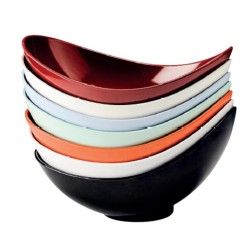 Zicco K-2048 Melamine Display Bowl, 36x22x11-17 cm, Red - 2