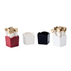 Zicco K-2049 Melamine Sachet Sugar Bowl, 6.5x6.5x6.5x6.5 cm, Red - Zicco