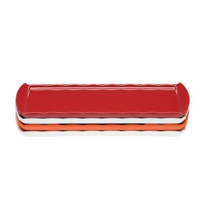 Zicco K-2054 Melamin Teşhir Tabağı, 20x35 cm, Kırmızı - 1
