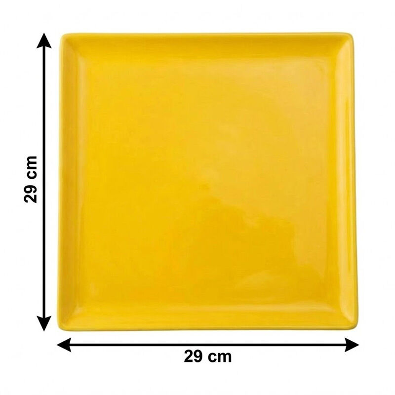 Zicco K-2060 Melamine Display Tray, 29x29 cm, Yellow - Zicco