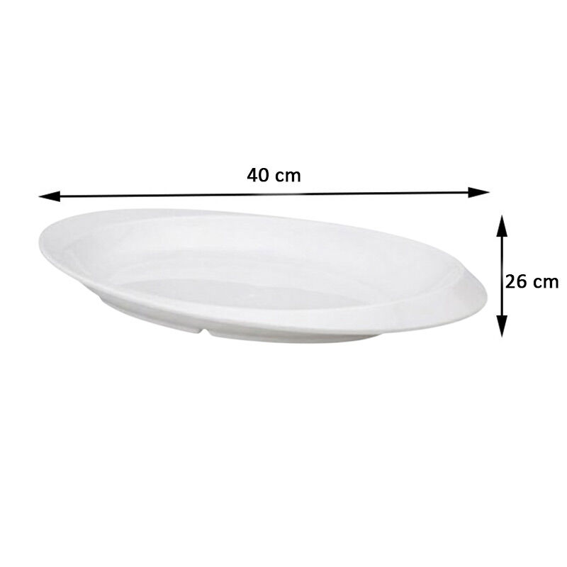 Zicco K-2200 صينية عرض نماذج القوارب من الميلامين، 26 × 40 × 4 سم، أبيض - Zicco