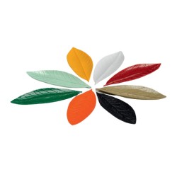 Zicco K-2400 Laurel Model Melamine Mini Display Plate, 6x17 cm, Orange 