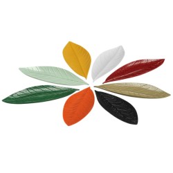 Zicco K-2400 صحن عرض صغير من الميلامين موديل لوريل، 6 × 17 سم، أبيض - Zicco