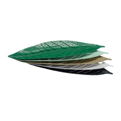 Zicco K-2500 Defne Model Melamin Mini Teşhir Tabağı, 13x36 cm, Yeşil - 1