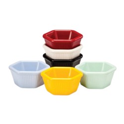 Zicco K-4006 Altıgen Mini Sosluk Reçellik, 7x3 cm, Siyah 