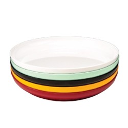 Zicco K-5347 Yuvarlak Melamin Teşhir Tabağı, 39x5 cm, Siyah - Zicco