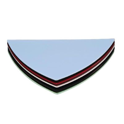 Zicco K-654 Melamin Üçgen Teşhir Tabağı, 47.5 cm, Kırmızı - 1