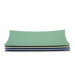 Zicco K-666 Melamine Rectangular Display Plate, 28x45 cm, Green - Zicco