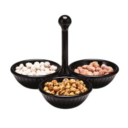 Zicco K-696 Melamine Cookie Holder, 3 pcs, Black - Zicco