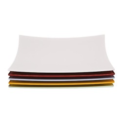 Zicco K-777 Melamine Square Display Plate, 35x35 cm, Yellow - Zicco