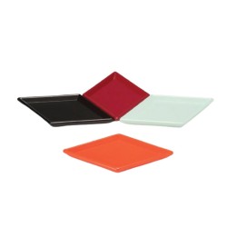 Zicco K-8511 Mini Baklava Dilimli Teşhir Tabağı, 17x11 cm, Turuncu 