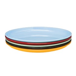 Zicco K-883 Oval Melamine Display Plate, 55x39x6 cm, Red - Zicco