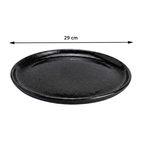 Zicco K-9200 Stone Model Melamine Display Tray, 29 cm, Black - 2