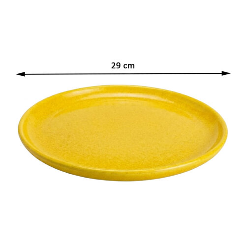 Zicco K-9200 Taş Model Melamin Teşhir Tepsisi, 29 cm, Sarı - 2