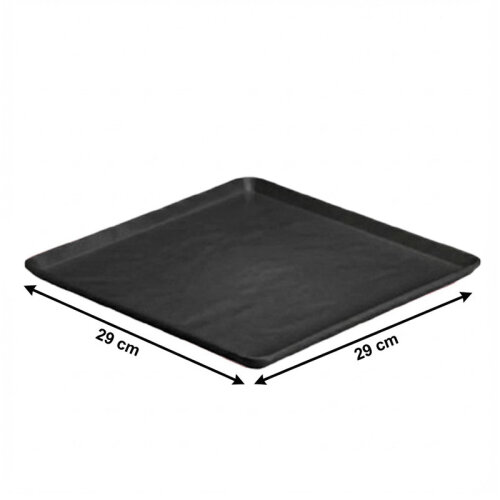 Zicco K-9250 Stone Model Melamine Display Tray, 29x29 cm, Black - 2