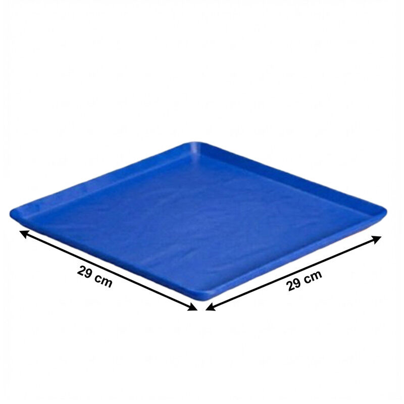 Zicco K-9250 Stone Model Melamine Display Tray, 29x29 cm, Blue - Zicco