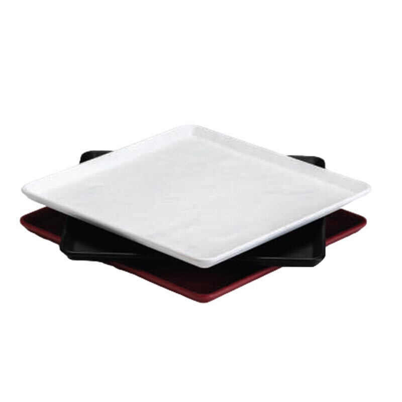 Zicco K-9250 Stone Model Melamine Display Tray, 29x29 cm, Red - Zicco