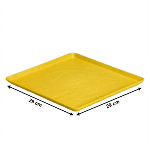 Zicco K-9250 Stone Model Melamine Display Tray, 29x29 cm, Yellow - 2