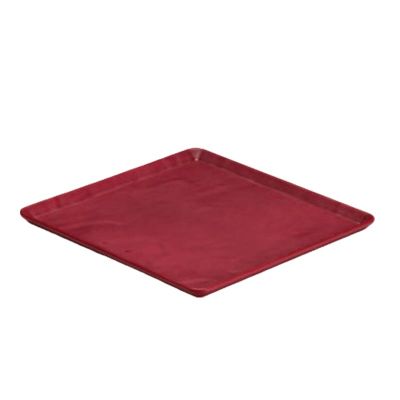 Zicco K-9250 Taş Model Melamin Teşhir Tepsisi, 29x29 cm, Kırmızı - 1