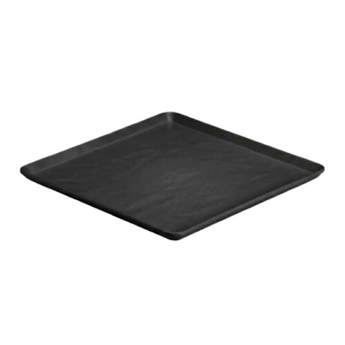 Zicco K-9250 Taş Model Melamin Teşhir Tepsisi, 29x29 cm, Siyah 