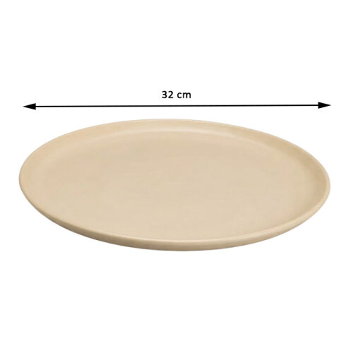 Zicco K-9300 Stone Model Melamine Display Tray, 32 cm, Cream - Zicco (1)