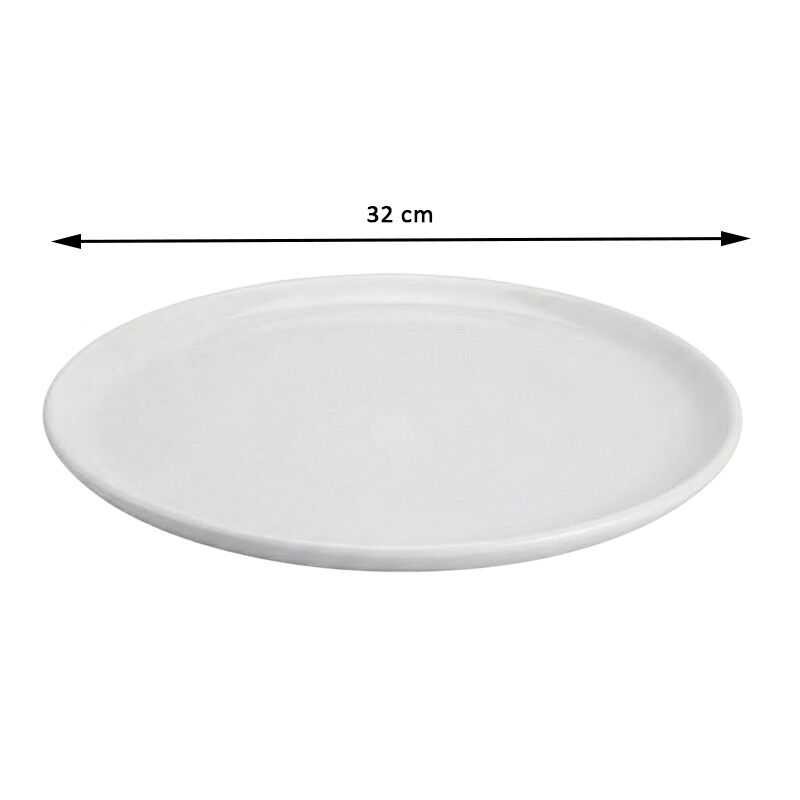 Zicco K-9300 Stone Model Melamine Display Tray, 32 cm, White - Zicco