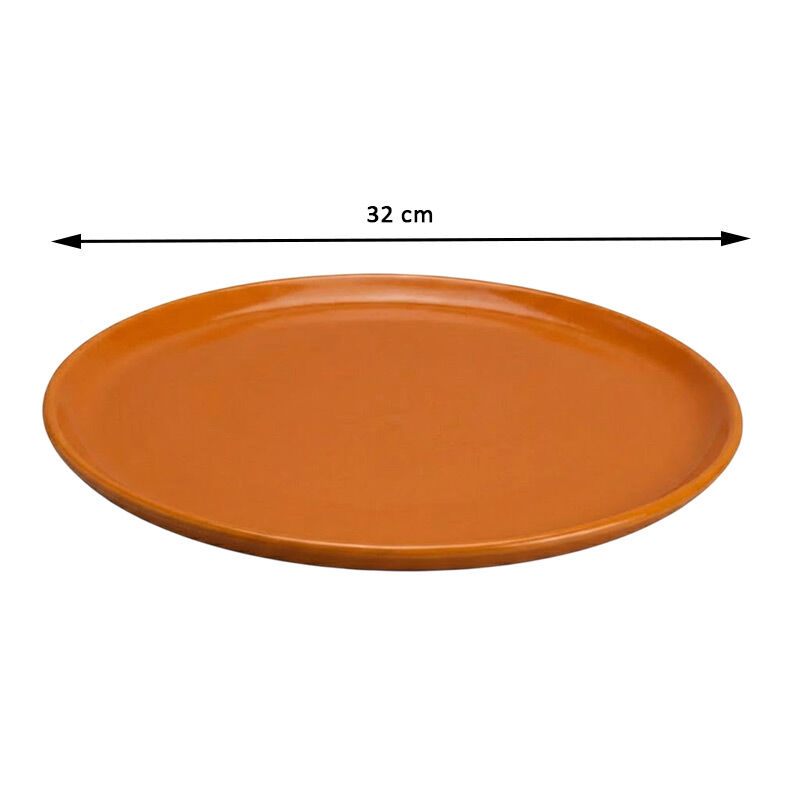 Zicco K-9300 Taş Model Melamin Teşhir Tepsisi, 32 cm, Turuncu - Zicco