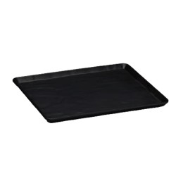 Zicco K-9350 Stone Model Melamine Display Plate, 26x32 cm, Black - Zicco
