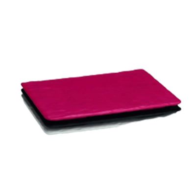 Zicco K-9500 Taş Model Melamin Teşhir Tabağı, 26x32 cm, Kırmızı - 1