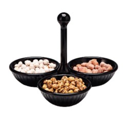 Zicco K-969 3-piece Melamine Cookie Tray, Black - Zicco