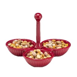 Zicco K-969 3-piece Melamine Cookie Tray, Red - Zicco