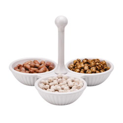 Zicco K-969 3-piece Melamine Cookie Tray, White - Zicco