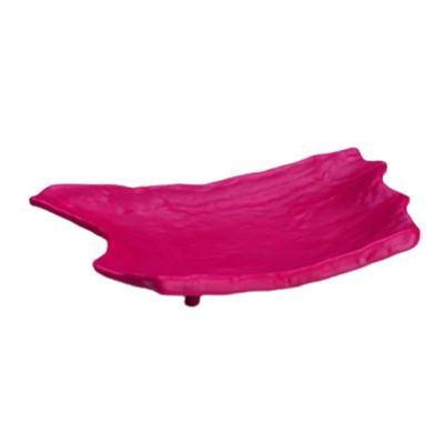 Zicco K-9750 Taş Model Melamin Teşhir Tabağı, 23.5x36.5 cm, Kırmızı - 1