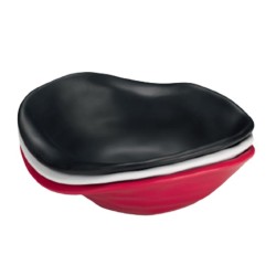 Zicco K-9850 Stone Model Melamine Display Plate, 24x29 cm, Red - Zicco