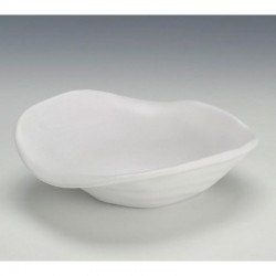 Zicco K-9850 Stone Model Melamine Display Plate, 24x29 cm, White - Zicco