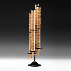 Zicco ZCP-800 Polikarbonat Dondurma Külah Standı, 4'lü, Akrilik Standlı, 19x86 cm - Zicco