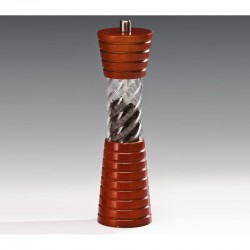 Zicco LH-18B Wooden and Acrylic Salt and Pepper Shaker Set, 21.5cm - Zicco