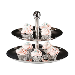 Zicco OMD-353 2 Tier Display Stand, 21x26x21 cm, Silver - Zicco