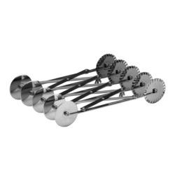 Zicco PCW-05D Double Sided Dough Roulette, 5 pcs - Zicco