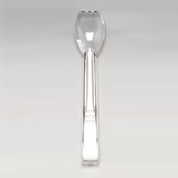 Zicco PDFSA Toothed Polycarbonate Tongs, 23 cm, Clear - Zicco
