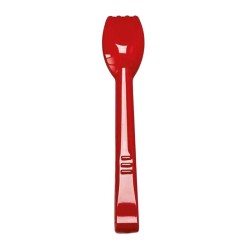 Zicco PDFSA Toothed Polycarbonate Tongs, 23 cm, Red - Zicco