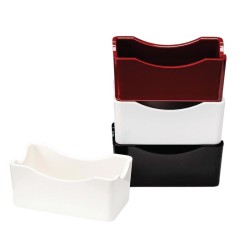 Zicco Sachet Sugar Bowl, Melamine, 6.5x12x5 cm, Black - Zicco