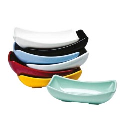 Zicco K-2026 Melamin Mini Teşhir Kasesi, 6.5x14x4 cm, Siyah - Zicco