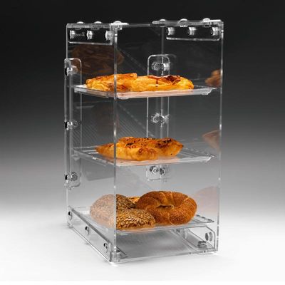 Zicco ZCP-815 Akrilik Teşhir Standı, 3 Katlı, 25x33x51 cm - 1