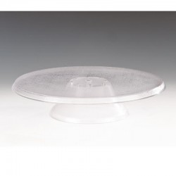 Zicco ZCD-35 Rotating Cake Plastering Stand, 35 cm, Clear - Zicco